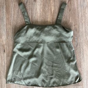 Banana Republic Factory Satin Tie Back Tank Top